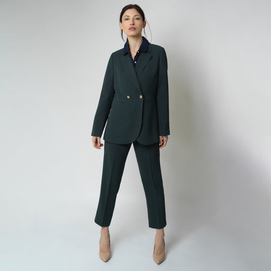 Cropped Leg Suit + Button Up Shirt Bundle
