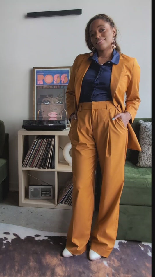 Wide Leg Suit + Shirt Bundle