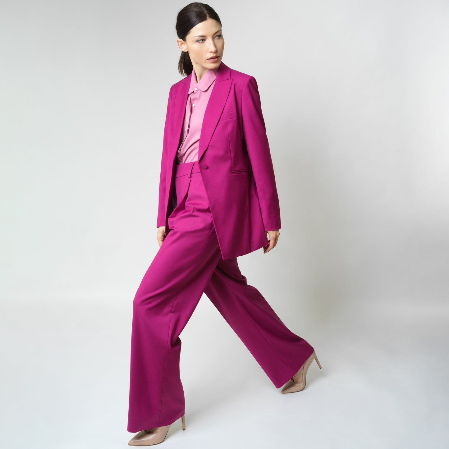 Wide Leg Suit + Shirt Bundle